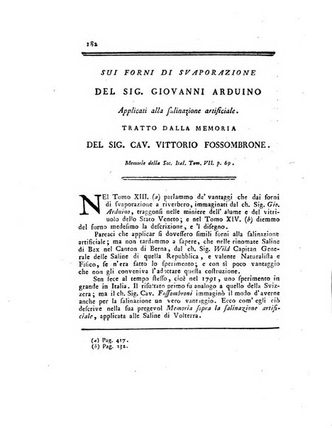 Opuscoli scelti sulle scienze e sulle arti. Tratti dagli Atti delle Accademie, e dalle altre collezioni filosofiche, e letterarie, dalle opere più recenti inglesi, tedesche, francesi, latine, e italiane, e da manoscritti originali, e inediti