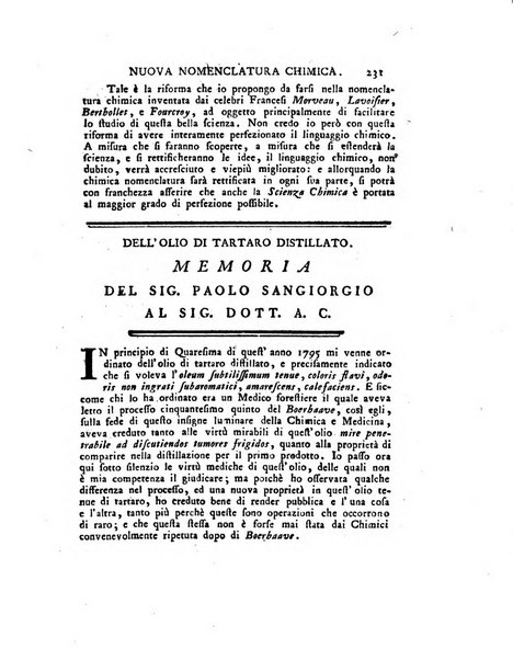 Opuscoli scelti sulle scienze e sulle arti. Tratti dagli Atti delle Accademie, e dalle altre collezioni filosofiche, e letterarie, dalle opere più recenti inglesi, tedesche, francesi, latine, e italiane, e da manoscritti originali, e inediti