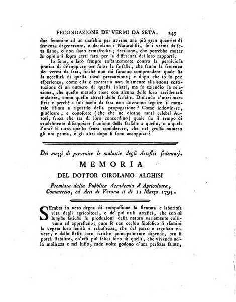 Opuscoli scelti sulle scienze e sulle arti. Tratti dagli Atti delle Accademie, e dalle altre collezioni filosofiche, e letterarie, dalle opere più recenti inglesi, tedesche, francesi, latine, e italiane, e da manoscritti originali, e inediti