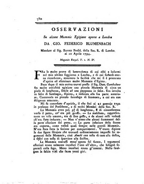 Opuscoli scelti sulle scienze e sulle arti. Tratti dagli Atti delle Accademie, e dalle altre collezioni filosofiche, e letterarie, dalle opere più recenti inglesi, tedesche, francesi, latine, e italiane, e da manoscritti originali, e inediti