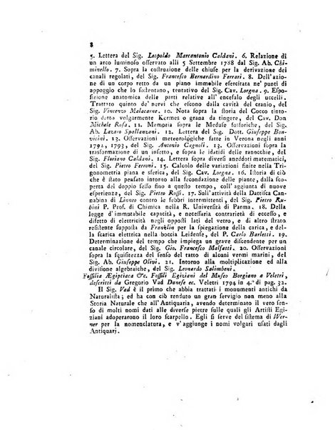 Opuscoli scelti sulle scienze e sulle arti. Tratti dagli Atti delle Accademie, e dalle altre collezioni filosofiche, e letterarie, dalle opere più recenti inglesi, tedesche, francesi, latine, e italiane, e da manoscritti originali, e inediti