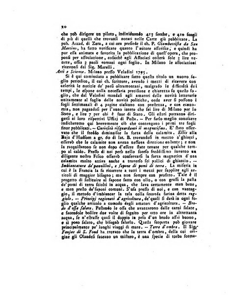 Opuscoli scelti sulle scienze e sulle arti. Tratti dagli Atti delle Accademie, e dalle altre collezioni filosofiche, e letterarie, dalle opere più recenti inglesi, tedesche, francesi, latine, e italiane, e da manoscritti originali, e inediti