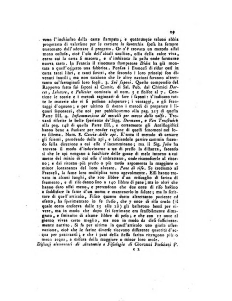 Opuscoli scelti sulle scienze e sulle arti. Tratti dagli Atti delle Accademie, e dalle altre collezioni filosofiche, e letterarie, dalle opere più recenti inglesi, tedesche, francesi, latine, e italiane, e da manoscritti originali, e inediti