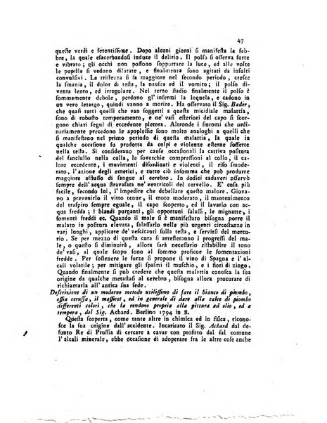 Opuscoli scelti sulle scienze e sulle arti. Tratti dagli Atti delle Accademie, e dalle altre collezioni filosofiche, e letterarie, dalle opere più recenti inglesi, tedesche, francesi, latine, e italiane, e da manoscritti originali, e inediti