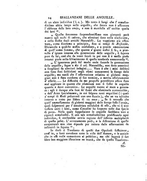 Opuscoli scelti sulle scienze e sulle arti. Tratti dagli Atti delle Accademie, e dalle altre collezioni filosofiche, e letterarie, dalle opere più recenti inglesi, tedesche, francesi, latine, e italiane, e da manoscritti originali, e inediti