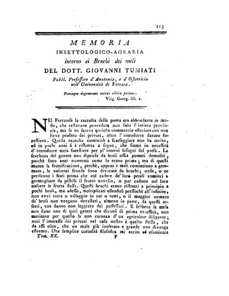 Opuscoli scelti sulle scienze e sulle arti. Tratti dagli Atti delle Accademie, e dalle altre collezioni filosofiche, e letterarie, dalle opere più recenti inglesi, tedesche, francesi, latine, e italiane, e da manoscritti originali, e inediti