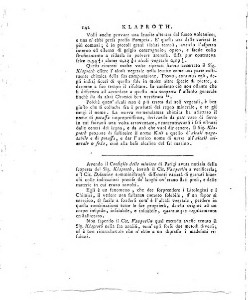 Opuscoli scelti sulle scienze e sulle arti. Tratti dagli Atti delle Accademie, e dalle altre collezioni filosofiche, e letterarie, dalle opere più recenti inglesi, tedesche, francesi, latine, e italiane, e da manoscritti originali, e inediti