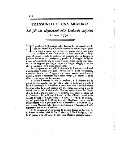 Opuscoli scelti sulle scienze e sulle arti. Tratti dagli Atti delle Accademie, e dalle altre collezioni filosofiche, e letterarie, dalle opere più recenti inglesi, tedesche, francesi, latine, e italiane, e da manoscritti originali, e inediti