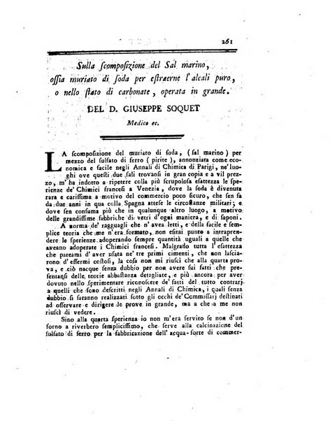 Opuscoli scelti sulle scienze e sulle arti. Tratti dagli Atti delle Accademie, e dalle altre collezioni filosofiche, e letterarie, dalle opere più recenti inglesi, tedesche, francesi, latine, e italiane, e da manoscritti originali, e inediti