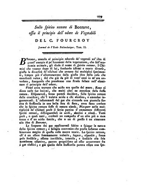 Opuscoli scelti sulle scienze e sulle arti. Tratti dagli Atti delle Accademie, e dalle altre collezioni filosofiche, e letterarie, dalle opere più recenti inglesi, tedesche, francesi, latine, e italiane, e da manoscritti originali, e inediti