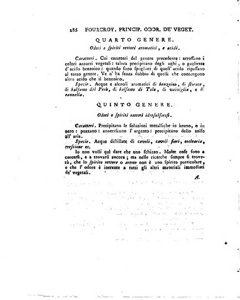 Opuscoli scelti sulle scienze e sulle arti. Tratti dagli Atti delle Accademie, e dalle altre collezioni filosofiche, e letterarie, dalle opere più recenti inglesi, tedesche, francesi, latine, e italiane, e da manoscritti originali, e inediti