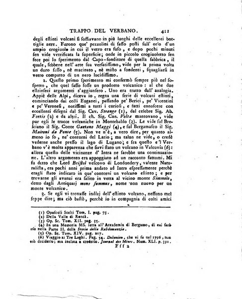 Opuscoli scelti sulle scienze e sulle arti. Tratti dagli Atti delle Accademie, e dalle altre collezioni filosofiche, e letterarie, dalle opere più recenti inglesi, tedesche, francesi, latine, e italiane, e da manoscritti originali, e inediti