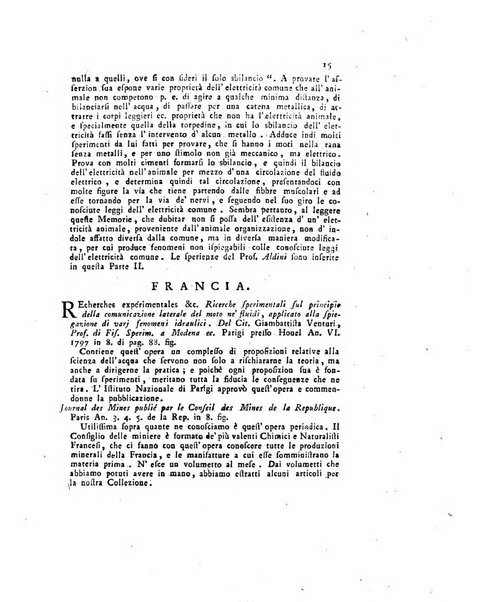 Opuscoli scelti sulle scienze e sulle arti. Tratti dagli Atti delle Accademie, e dalle altre collezioni filosofiche, e letterarie, dalle opere più recenti inglesi, tedesche, francesi, latine, e italiane, e da manoscritti originali, e inediti