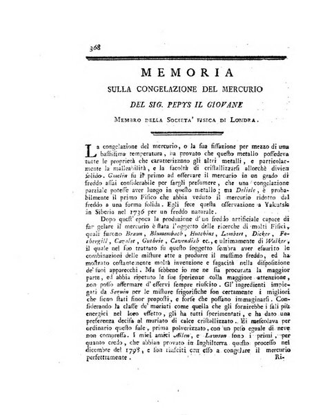 Opuscoli scelti sulle scienze e sulle arti. Tratti dagli Atti delle Accademie, e dalle altre collezioni filosofiche, e letterarie, dalle opere più recenti inglesi, tedesche, francesi, latine, e italiane, e da manoscritti originali, e inediti