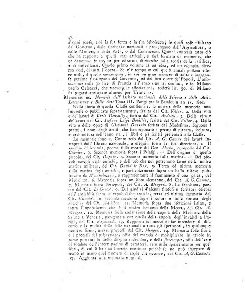 Opuscoli scelti sulle scienze e sulle arti. Tratti dagli Atti delle Accademie, e dalle altre collezioni filosofiche, e letterarie, dalle opere più recenti inglesi, tedesche, francesi, latine, e italiane, e da manoscritti originali, e inediti