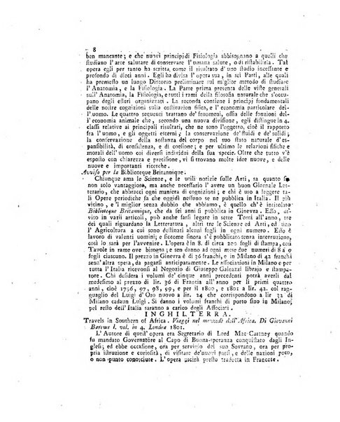 Opuscoli scelti sulle scienze e sulle arti. Tratti dagli Atti delle Accademie, e dalle altre collezioni filosofiche, e letterarie, dalle opere più recenti inglesi, tedesche, francesi, latine, e italiane, e da manoscritti originali, e inediti