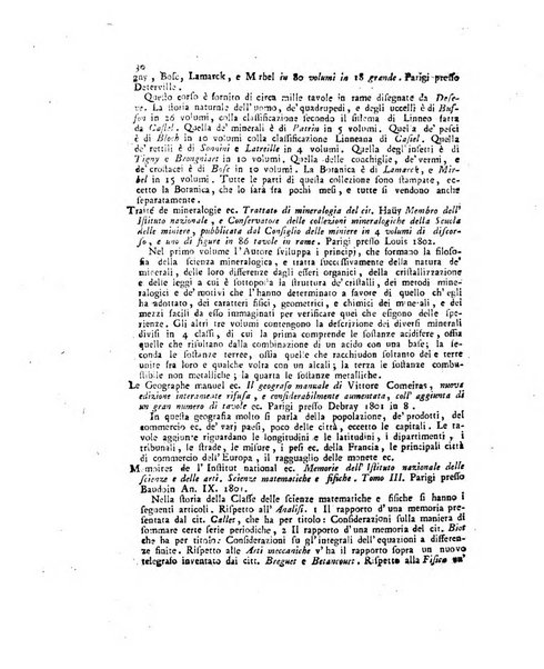 Opuscoli scelti sulle scienze e sulle arti. Tratti dagli Atti delle Accademie, e dalle altre collezioni filosofiche, e letterarie, dalle opere più recenti inglesi, tedesche, francesi, latine, e italiane, e da manoscritti originali, e inediti