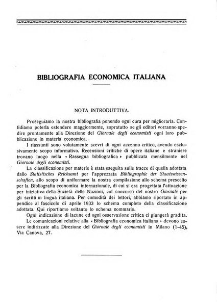 Bibliografia economica italiana