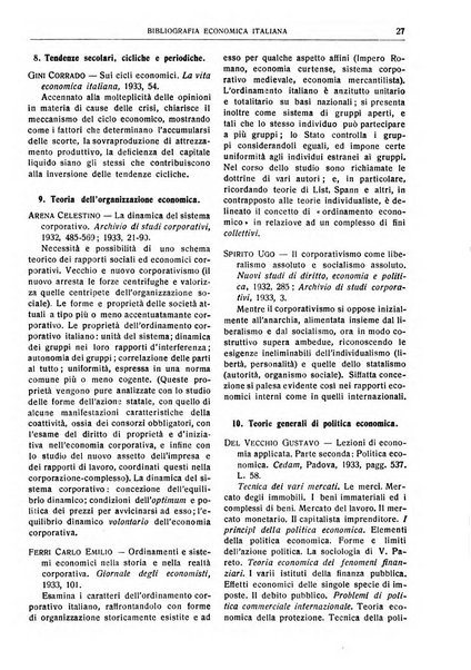 Bibliografia economica italiana