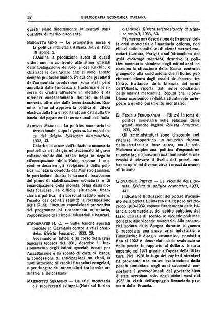 Bibliografia economica italiana