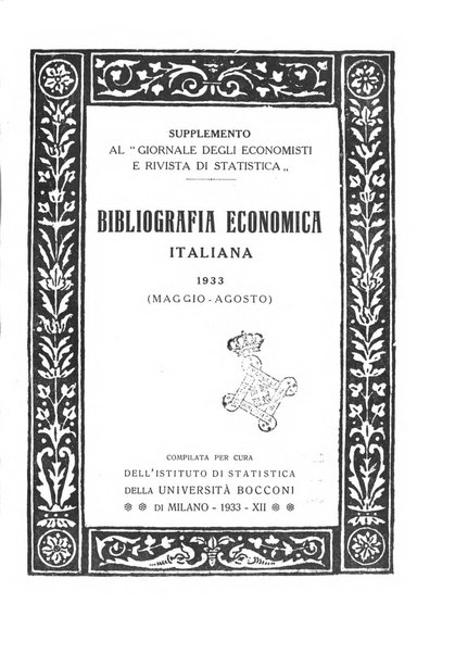 Bibliografia economica italiana