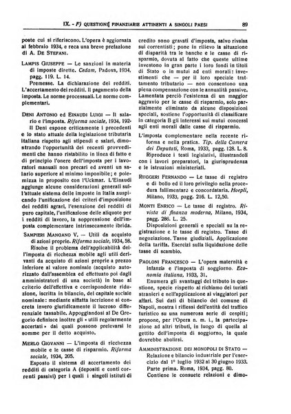 Bibliografia economica italiana