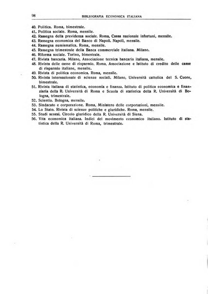 Bibliografia economica italiana