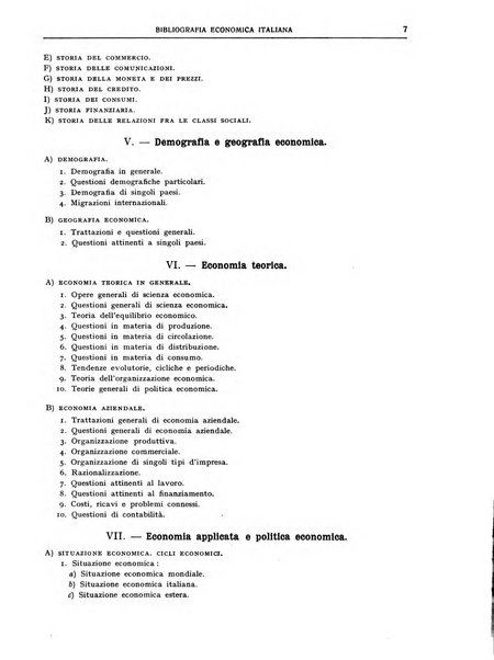 Bibliografia economica italiana