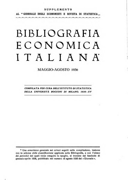 Bibliografia economica italiana