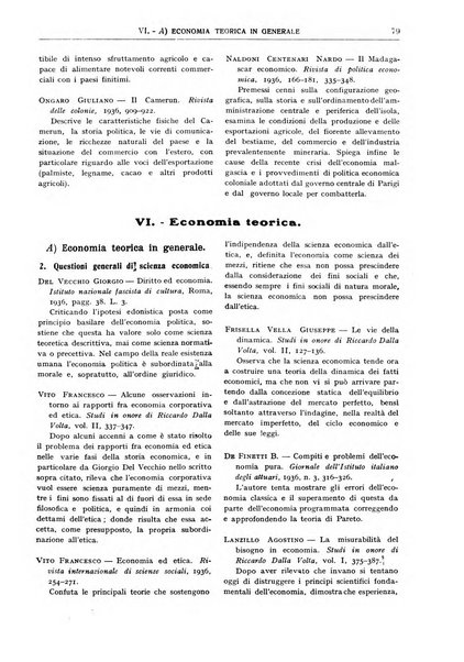 Bibliografia economica italiana