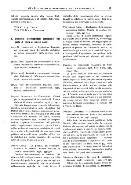 Bibliografia economica italiana