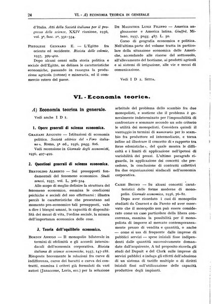 Bibliografia economica italiana