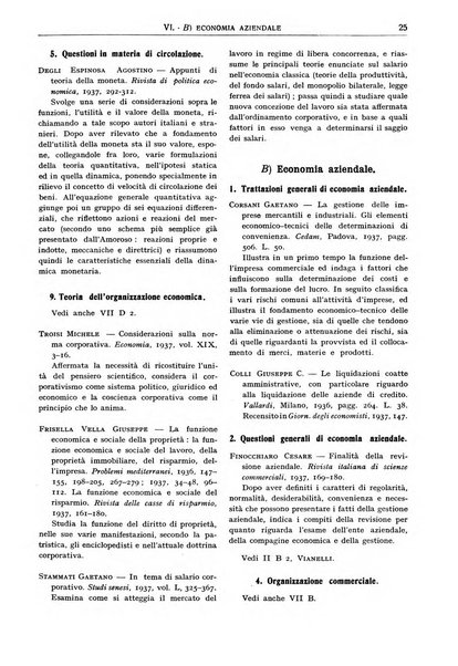 Bibliografia economica italiana