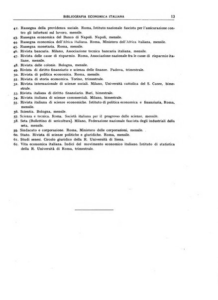 Bibliografia economica italiana