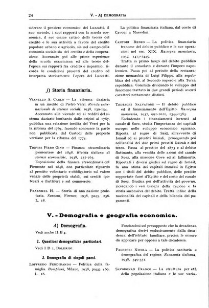 Bibliografia economica italiana