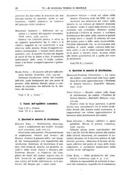 Bibliografia economica italiana