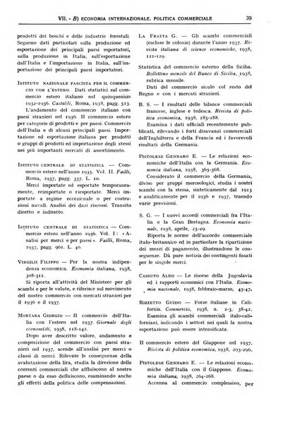 Bibliografia economica italiana