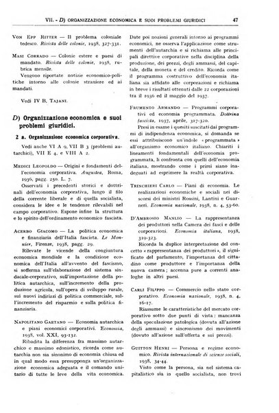 Bibliografia economica italiana