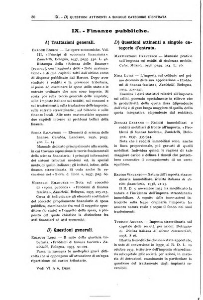 Bibliografia economica italiana