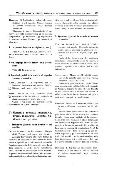 Bibliografia economica italiana