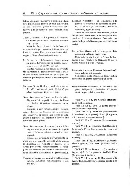 Bibliografia economica italiana e rassegna delle dissertazioni di laurea in scienze economiche