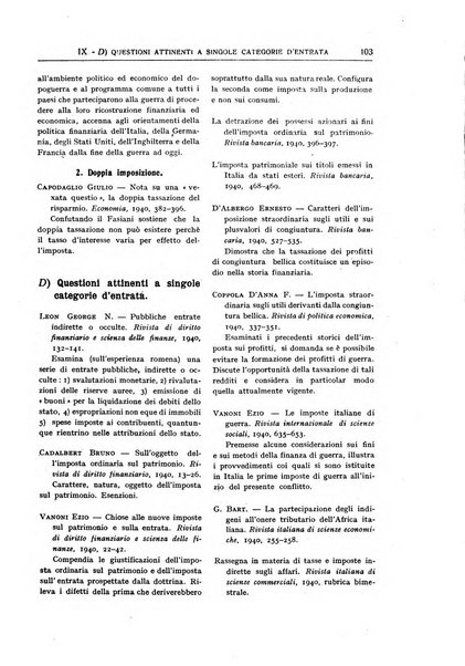 Bibliografia economica italiana e rassegna delle dissertazioni di laurea in scienze economiche