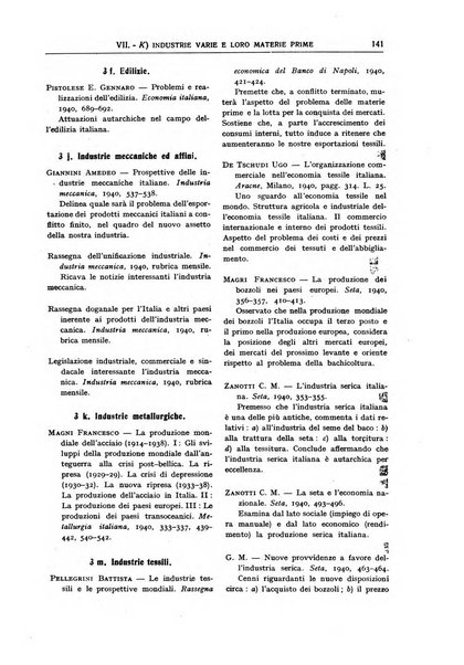 Bibliografia economica italiana e rassegna delle dissertazioni di laurea in scienze economiche