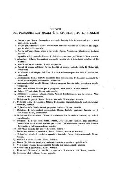 Bibliografia economica italiana e rassegna delle dissertazioni di laurea in scienze economiche