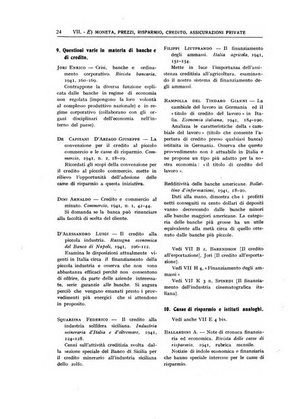 Bibliografia economica italiana e rassegna delle dissertazioni di laurea in scienze economiche