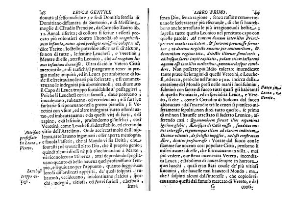 Antichità di Leuca città già posta nel capo salentino. De' luoghi, delle terre, e d'altre città del medesimo promontorio, e del venerabile tempio di Santa Maria di Leuca, detto volgarmente de finibus terrae, delle preeminenze di cosi riuerito pellegrinaggio, e delle sacre indulgenze, che vi si godono. Opera del m.r.p. Luigi Tasselli di Casarano ...