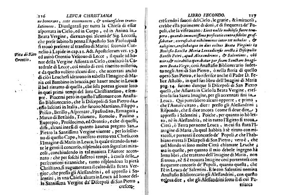 Antichità di Leuca città già posta nel capo salentino. De' luoghi, delle terre, e d'altre città del medesimo promontorio, e del venerabile tempio di Santa Maria di Leuca, detto volgarmente de finibus terrae, delle preeminenze di cosi riuerito pellegrinaggio, e delle sacre indulgenze, che vi si godono. Opera del m.r.p. Luigi Tasselli di Casarano ...