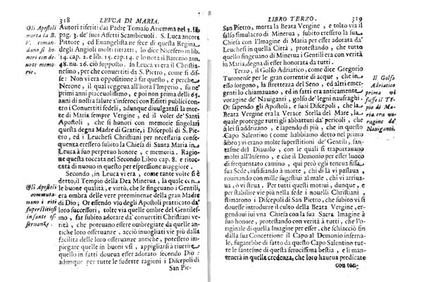 Antichità di Leuca città già posta nel capo salentino. De' luoghi, delle terre, e d'altre città del medesimo promontorio, e del venerabile tempio di Santa Maria di Leuca, detto volgarmente de finibus terrae, delle preeminenze di cosi riuerito pellegrinaggio, e delle sacre indulgenze, che vi si godono. Opera del m.r.p. Luigi Tasselli di Casarano ...