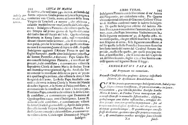 Antichità di Leuca città già posta nel capo salentino. De' luoghi, delle terre, e d'altre città del medesimo promontorio, e del venerabile tempio di Santa Maria di Leuca, detto volgarmente de finibus terrae, delle preeminenze di cosi riuerito pellegrinaggio, e delle sacre indulgenze, che vi si godono. Opera del m.r.p. Luigi Tasselli di Casarano ...