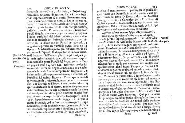 Antichità di Leuca città già posta nel capo salentino. De' luoghi, delle terre, e d'altre città del medesimo promontorio, e del venerabile tempio di Santa Maria di Leuca, detto volgarmente de finibus terrae, delle preeminenze di cosi riuerito pellegrinaggio, e delle sacre indulgenze, che vi si godono. Opera del m.r.p. Luigi Tasselli di Casarano ...